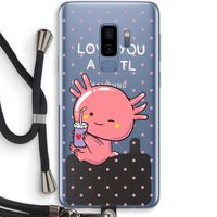 Love You A Lotl: Samsung Galaxy S9 Plus Transparant Hoesje met koord