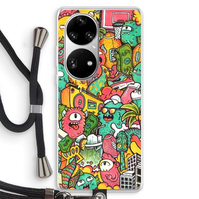 Vexx City: Huawei P50 Pro Transparant Hoesje met koord