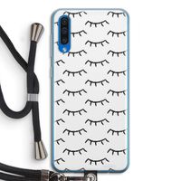 Wimpers: Samsung Galaxy A50 Transparant Hoesje met koord