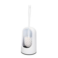 Toiletborstels/wc-borstels met houder wit kunststof 40 cm - Toiletborstels - thumbnail