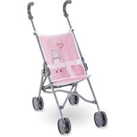 Babyaccessoire - COROLLE - Roze wandelwagen van riet voor baby's van 30, 36 en 42 cm - Vanaf 3 jaar