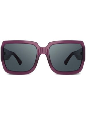Linda Farrow x Dries Van Noten lunettes de soleil à monture ronde - Multicolore