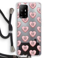 Chicks before dicks: Oppo A94 5G Transparant Hoesje met koord