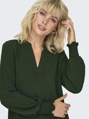 Only Onlmette V-neck Ls Smock Top Noos Wvn T-shirt Lange Mouw Duffel Bag