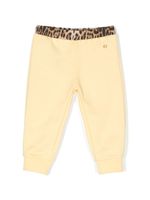 Roberto Cavalli Junior pantalon de jogging à patch logo - Jaune - thumbnail