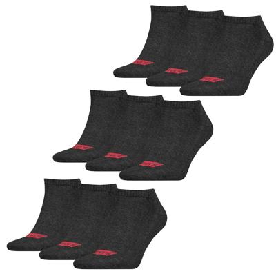Levi's Sneaker Sokken 9-pack Batwing Logo Antraciet-35/38