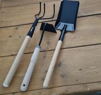 Centi Tuingereedschap 3 delige set met Plantschep - Handcultivator - Schoffel
