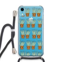 Sansevieria: iPhone XR Transparant Hoesje met koord