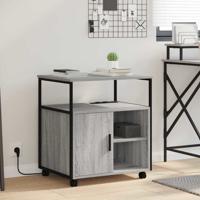 Kantoor kast met wiel Grijs sonoma 60 x 46 x 67 cm Bewerkt hout