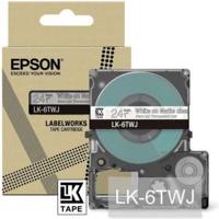Epson LK-6TWJ Transparant, Wit