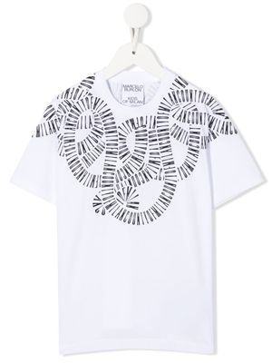 COUNTY OF MILAN KIDS t-shirt en coton à logo imprimé - Blanc