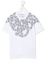 COUNTY OF MILAN KIDS t-shirt en coton à logo imprimé - Blanc