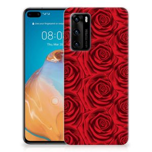 Huawei P40 TPU Case Red Roses