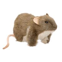 Hansa pluche rat - knuffel rat - 19 cm - levensecht - realistisch