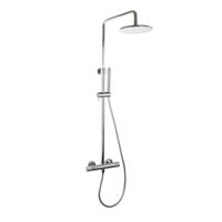 Doucheset Sanilux Rubb Opbouw Thermostatisch Rond Chroom Sanilux
