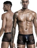 * SARESIA Heren boxer wetlook en tule