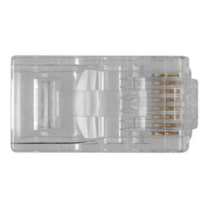 ACT RJ45 (8P/8C) modulaire connector voor ronde kabel met soepele aders