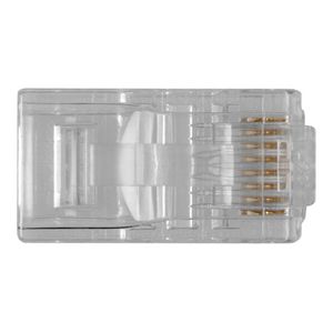 ACT RJ45 (8P/8C) modulaire connector voor ronde kabel met soepele aders