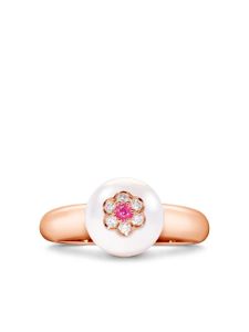 David Morris bague Berry en or 18ct ornée de diamants - Rose