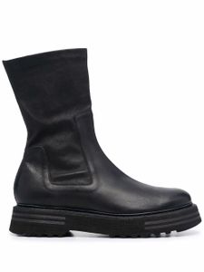 Guidi bottines à bout rond - Noir