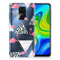 Xiaomi Redmi Note9 | TPU Hoesje | Flamingo Triangle