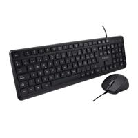 Toetsenbord en muis V7 CKU350ES Zwart Qwerty Spaans
