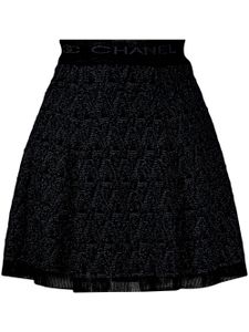 CHANEL Pre-Owned minijupe à coupe trapèze (années 1990) - Bleu