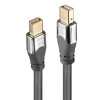LINDY 36307 DisplayPort-kabel Aansluitkabel Mini DisplayPort-stekker, Mini DisplayPort-stekker 2.00 m Grijs