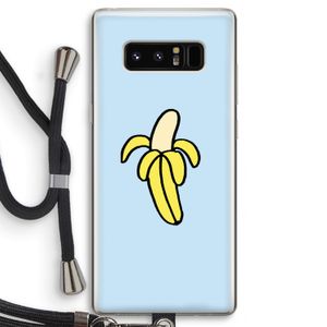 Banana: Samsung Galaxy Note 8 Transparant Hoesje met koord