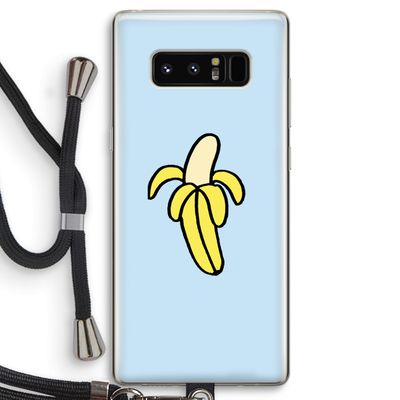 Banana: Samsung Galaxy Note 8 Transparant Hoesje met koord