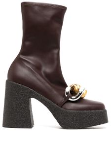 Stella McCartney bottines Skyla 110 mm - Marron