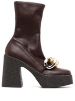 Stella McCartney bottines Skyla 110 mm - Marron