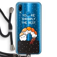 You're Shrimply The Best: Huawei P20 Lite Transparant Hoesje met koord
