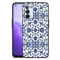 OPPO Reno5 5G | Find X3 Lite Bloemen Hoesje Flower Blue