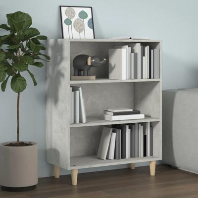 Dressoir 69,5x32,5x90 cm bewerkt hout betongrijs