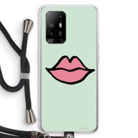 Kusje: Oppo A95 5G Transparant Hoesje met koord