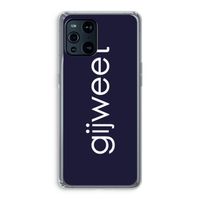 Gijweet: Oppo Find X3 Transparant Hoesje
