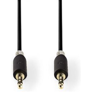 Stereo audiokabel | 3,5 mm male - 3,5 mm male | 1,0 m | Antraciet [CABW22000AT10]