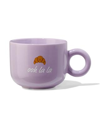 HEMA Mok 480ml Croissant &apos;ooh La La&apos; Lila