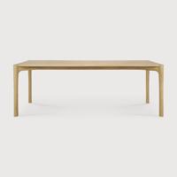 Ethnicraft Eettafel 'PI' Geolied Eikenhout, 220 x 95cm