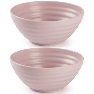 Plasticforte Schaaltjes - 8x - roze - kunststof - 14 x 6.5 cm - kom