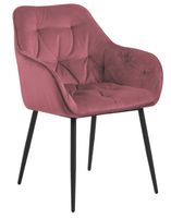 Bendt Eetkamerstoel 'Loren' Velvet, kleur Roze