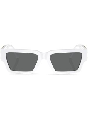Versace Eyewear lunettes de soleil à monture rectangulaire - Blanc