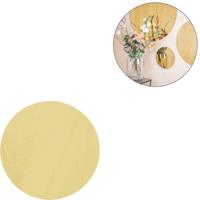Housevitamin wandspiegel rond goudkleurig 30 cm | 3 stuks