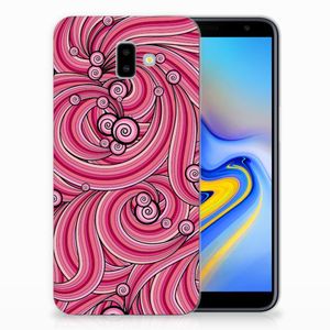 Samsung Galaxy J6 Plus (2018) Hoesje maken Swirl Pink