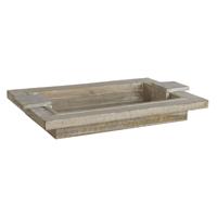 Snackdienblad Home ESPRIT Wit Modern Decapé 48 X 30,5 X 7,5 cm