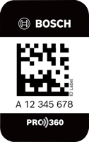 Bosch Accessoires PRO360 ID Label PRO360 ID Label S (PRO360 ID Label klein 50 stuks 13 x 23 mm) - 1600A02C1K