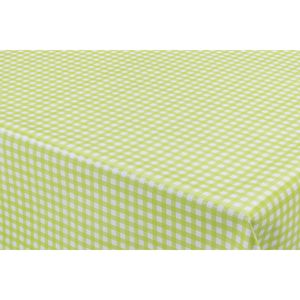 Tafelzeil/tafelkleed boeren ruit groen/wit 140 x 180 cm   -