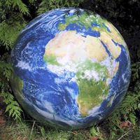 Opblaasbare wereldbol - globe Aarde - Satellietbeeld | Orbis - thumbnail