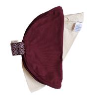 Biologisch Katoenen Meditatie Kussenhoezen - Kastanjebruin - Rond kussen XL